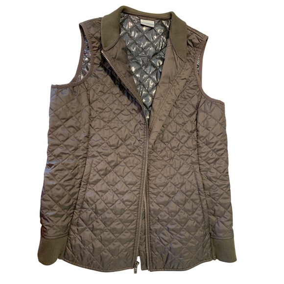 Columbia Womens Vest L Omni Heat Quilted Full Zip Lightweight - Picture 1 of 2
